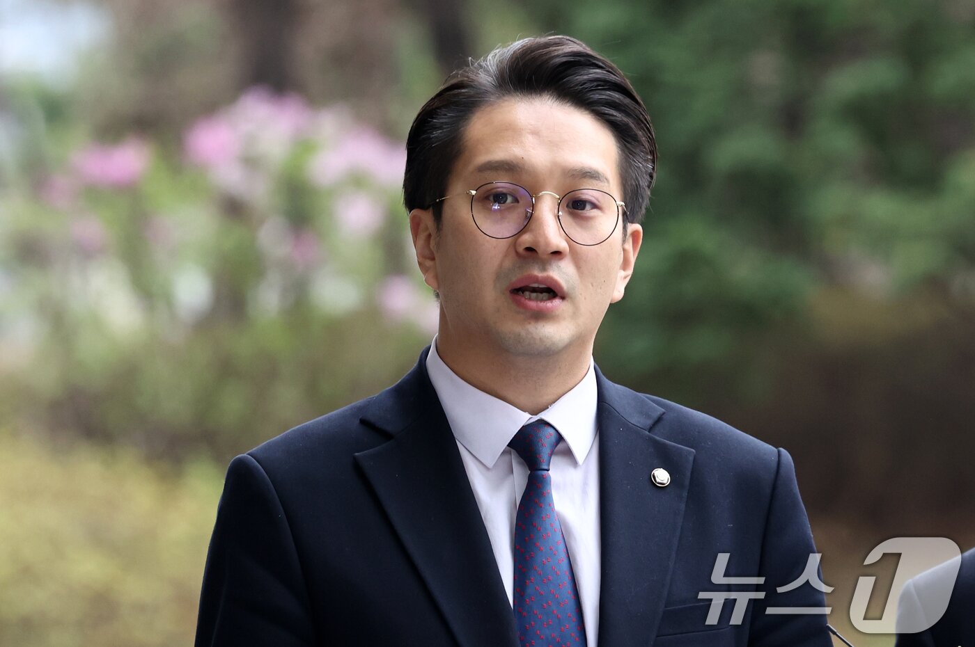 본문 이미지 - 전용기 더불어민주당 의원 2026.4.6 ⓒ 뉴스1 최지환 기자