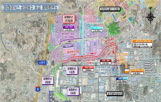 청주시, 하이닉스 P&T7 공업용수 공급사업 착공