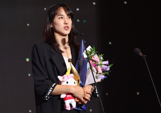 소감 밝히는 우리은행 김단비