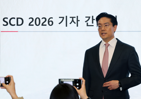 인사말하는 전인석 삼천당제약 대표