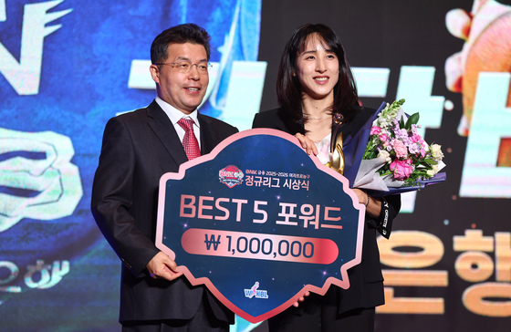 우리은행 김단비, 베스트5 포워드 선정