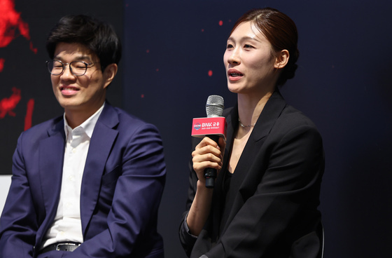 발언하는 삼성생명 이해란