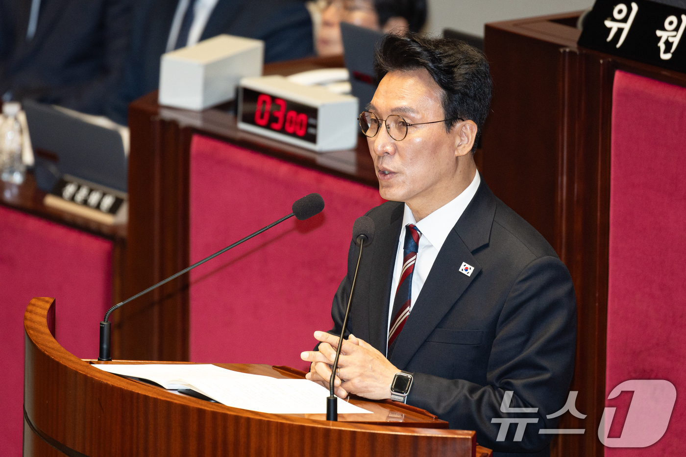 (서울=뉴스1) 유승관 기자 = 김민석 국무총리가 7일 서울 여의도 국회에서 열린 제434회 국회(임시회) 예산결산특별위원회 제1차 전체회의에 출석해 인사말을 하고 있다. 2026 …