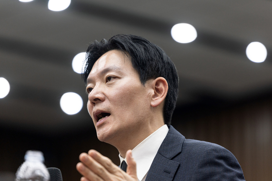 대북송금 사건 관련 증언하는 박상용 검사