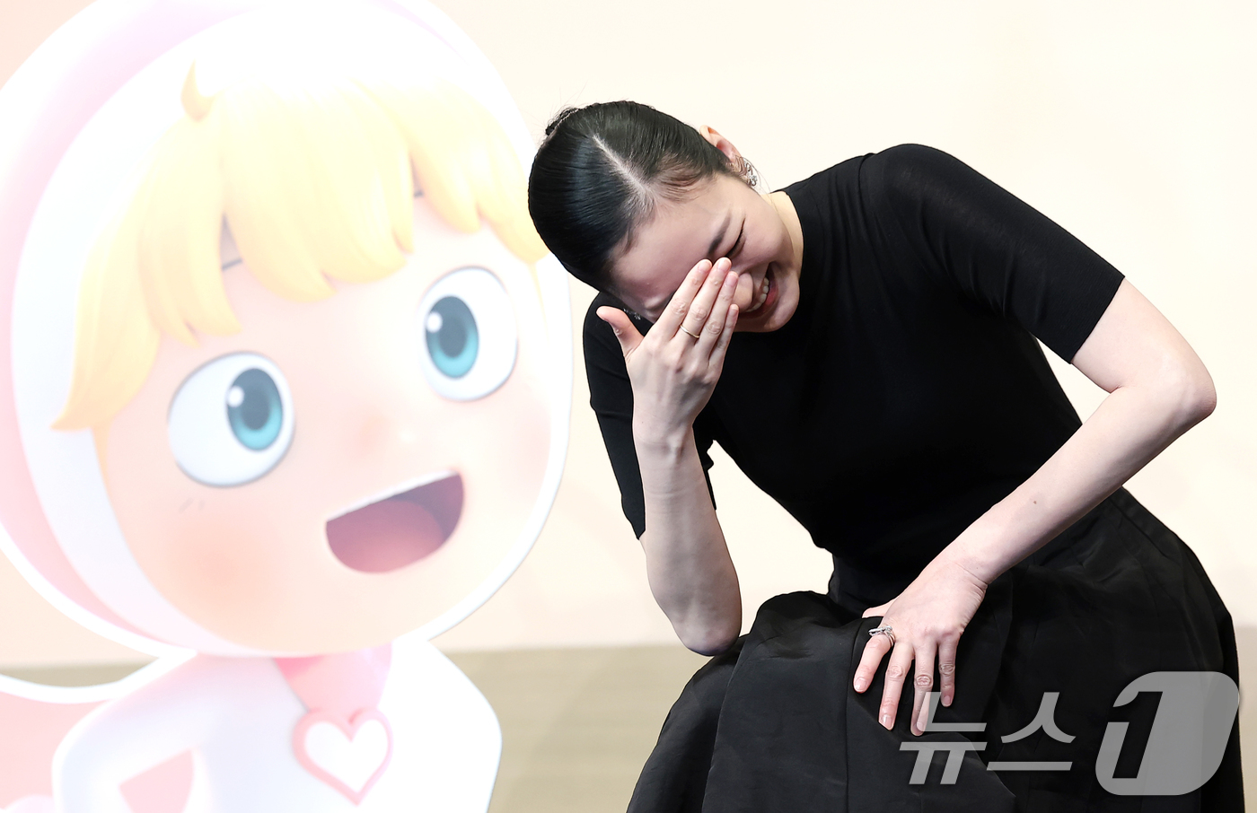 (서울=뉴스1) 권현진 기자 = 배우 김고은이 7일 서울 구로구 더 링크호텔 서울에서 열린 티빙 새 드라마 '유미의 세포들3'(극본 송재정, 김경란/연출 이상엽) 제작발표회에 참석 …