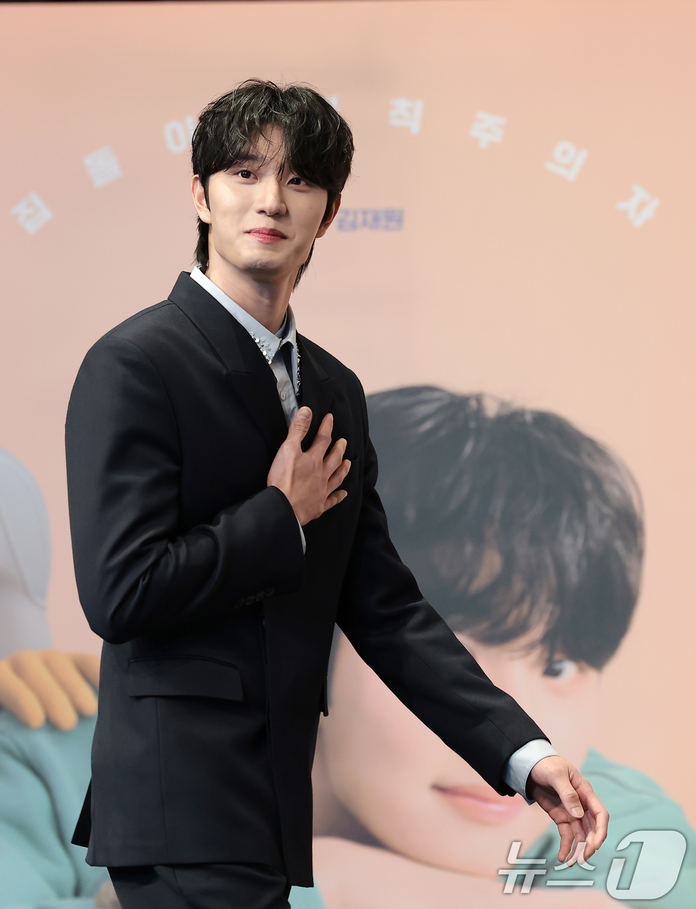 (서울=뉴스1) 권현진 기자 = 배우 김재원이 7일 서울 구로구 더 링크호텔 서울에서 열린 티빙 새 드라마 '유미의 세포들3'(극본 송재정, 김경란/연출 이상엽) 제작발표회에 참석 …