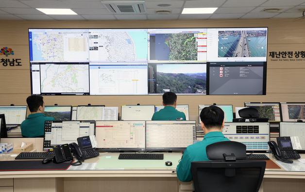 충남 CCTV 6만7500대 한 곳서 파악…재난안전상황실 종합 모니터링 구축