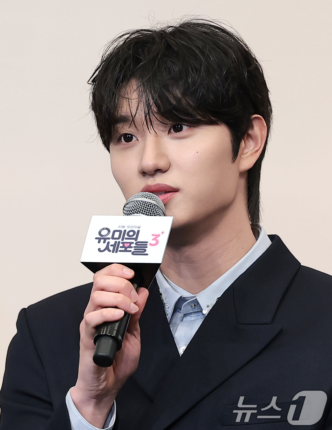 (서울=뉴스1) 권현진 기자 = 배우 김재원이 7일 서울 구로구 더 링크호텔 서울에서 열린 티빙 새 드라마 '유미의 세포들3'(극본 송재정, 김경란/연출 이상엽) 제작발표회에 참석 …