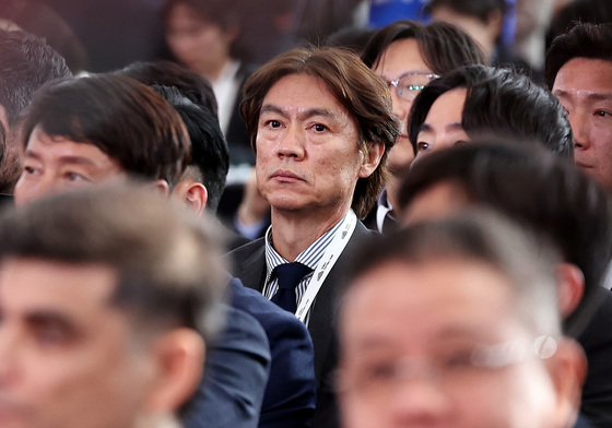 코리아풋볼파크 개관식 참석한 홍명보 감독