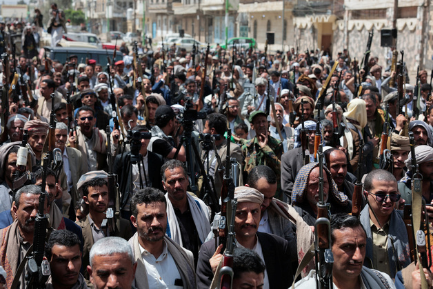[포토] 예멘 후티 거점도시에 등장한 親이란 시위