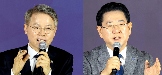 공항 이전 부지에…김영록 "반도체 산단" vs 민형배 "100만평 숲"