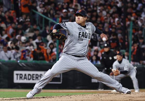 한화 류현진의 역투