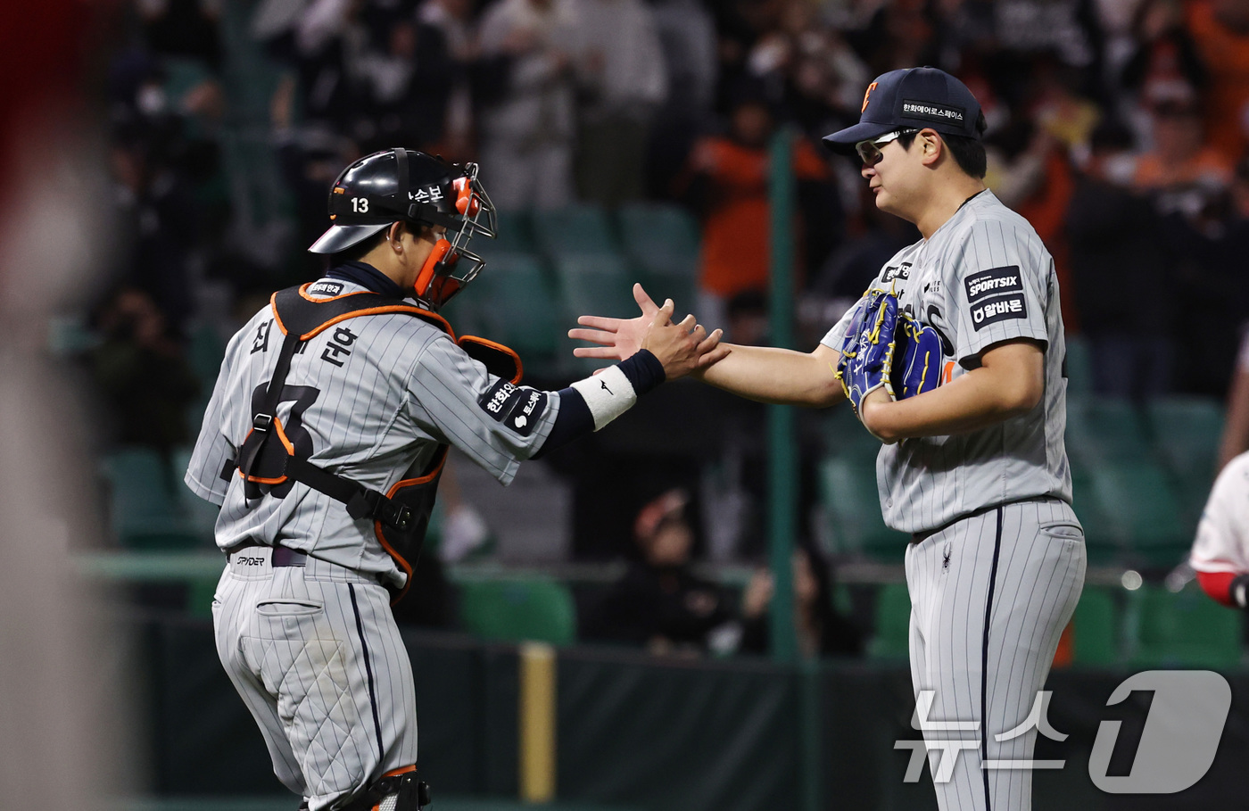 (인천=뉴스1) 구윤성 기자 = 7일 오후 인천 미추홀구 SSG랜더스필드에서 열린 프로야구 '2026 신한 SOL KBO리그' SSG 랜더스와 한화 이글스의 경기, SSG에 6대 …