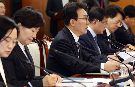 비상경제본부회의 모두 발언하는 김민석 총리