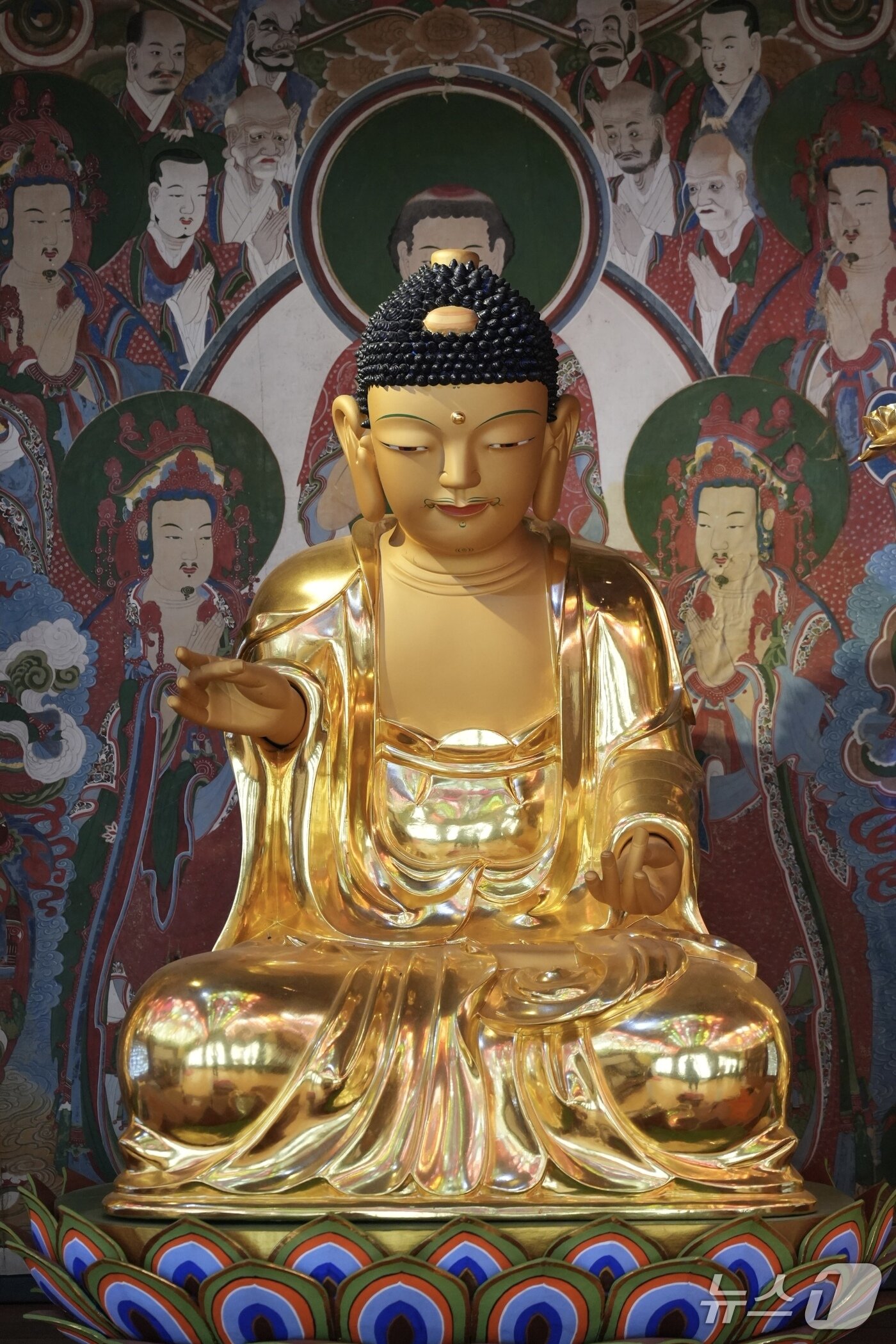 본문 이미지 - 서산 부석사 목조여래좌상 모습(서산시 제공. 재판매 및 DB금지)2026.4.8/뉴스1