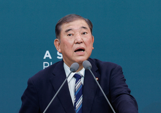 이시바 시게루 전 일본 총리, 아산 플래넘 기조연설