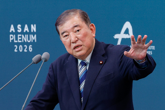 이시바 전 日총리 "한일, 유엔서 호르무즈 논의 주도 필요"