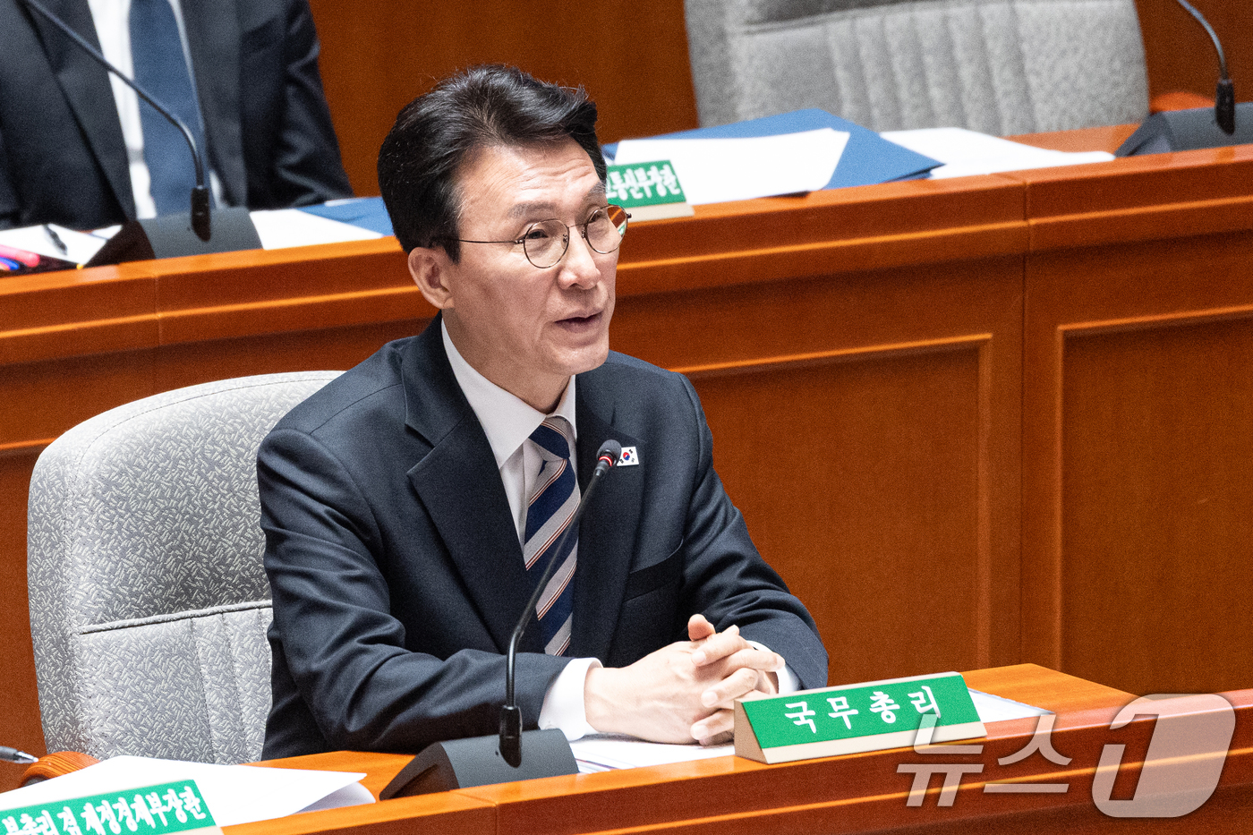 (서울=뉴스1) 이승배 기자 = 8일 서울 여의도 국회에서 열린 제434회국회(임시회) 예산결산특별위원회 제2차 전체회의에서 김민석 국무총리가 의원 질의에 답변하고 있다. 2026 …