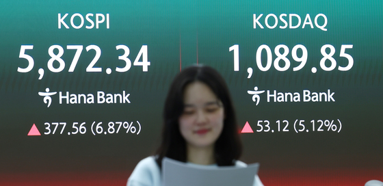 미·이란 2주 휴전에 코스피·코스닥 급등 마감