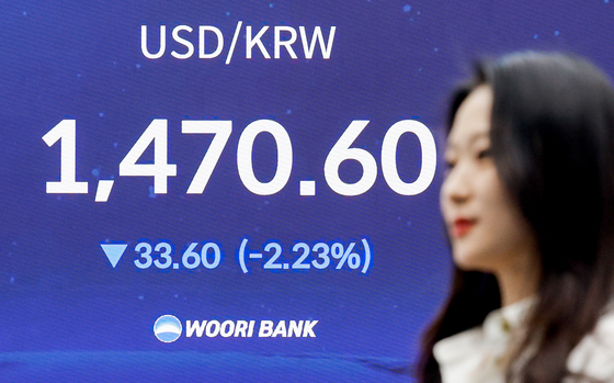 환율, 한 달만에 1470원대로