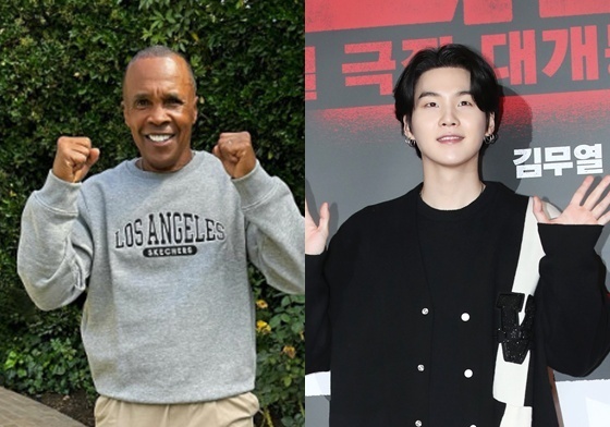 BTS 슈가 "예명, 전설의 美 복서 이름서 따와"…레너드도 직접 화답 "감사·존경"