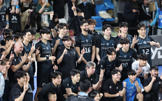 현대캐피탈 승리의 포즈