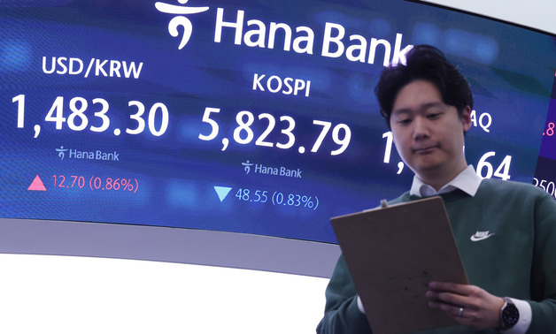 코스피, 중동 정세 불확실성에 하락 출발