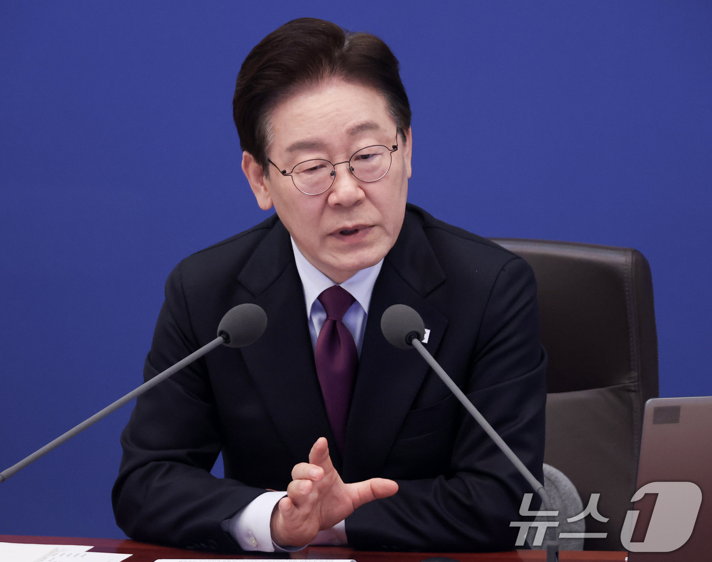 (서울=뉴스1) 허경 기자 = 이재명 대통령이 9일 청와대에서 열린 수석보좌관회의에서 발언하고 있다. 2026.4.9/뉴스1