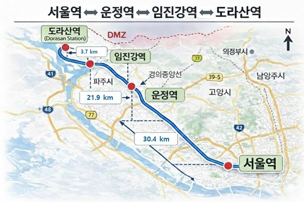 도라산행 열차 6년 반 만에 재개…'평화이음 열차'로 DMZ 다시 연다