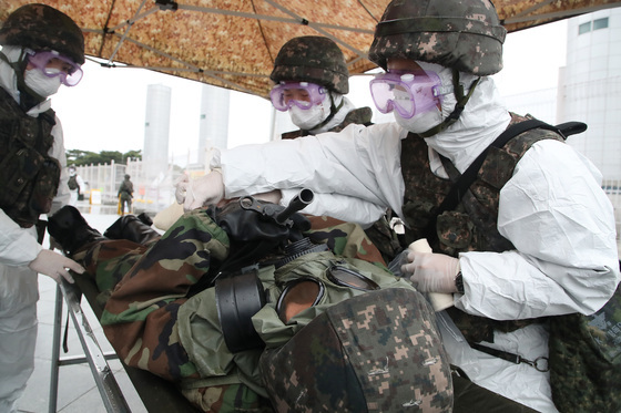 방사능 오염지역 부상자 응급처치