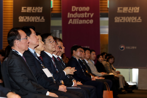 드론 산업 얼라이언스 1차 총회 참석한 김윤덕 장관