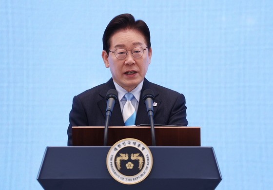 2026 노동절 기념사하는 이재명 대통령