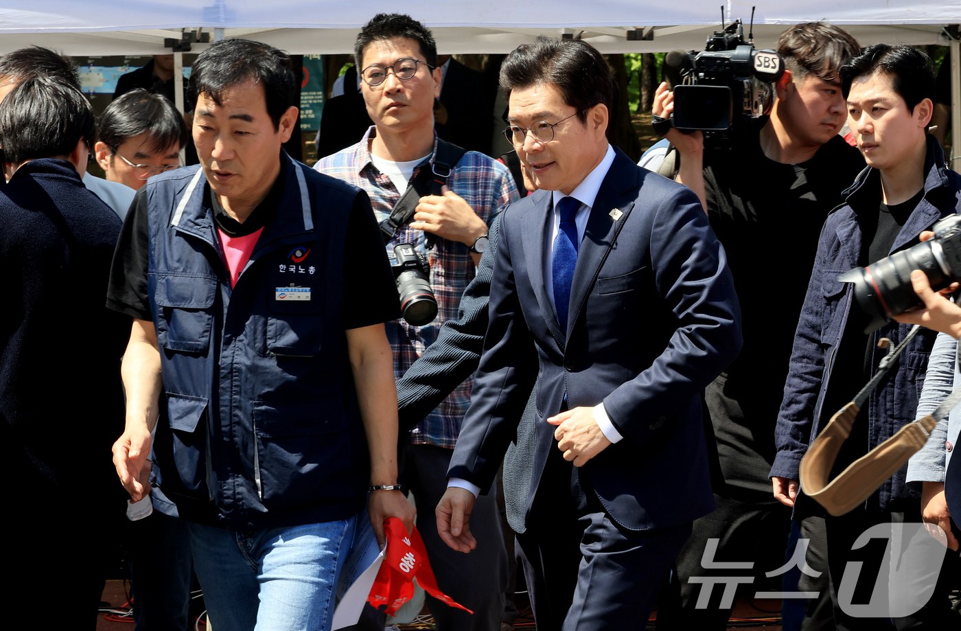 정원오 후보, 한국노총 대회 참석