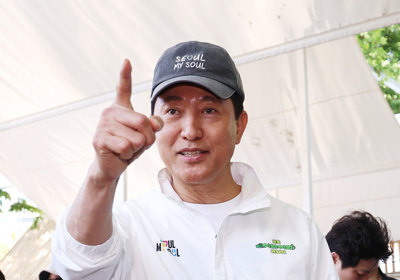 서울국제정원박람회 찾은 오세훈 후보