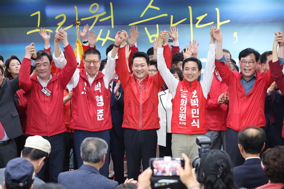 박민식 후보 개소식 참석한 장동혁 대표