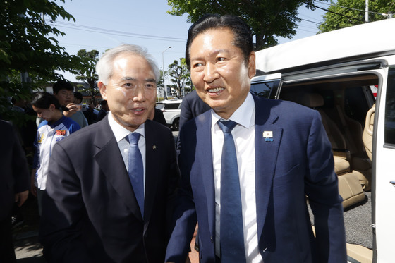 광구 방문하는 정청래 민주당 대표