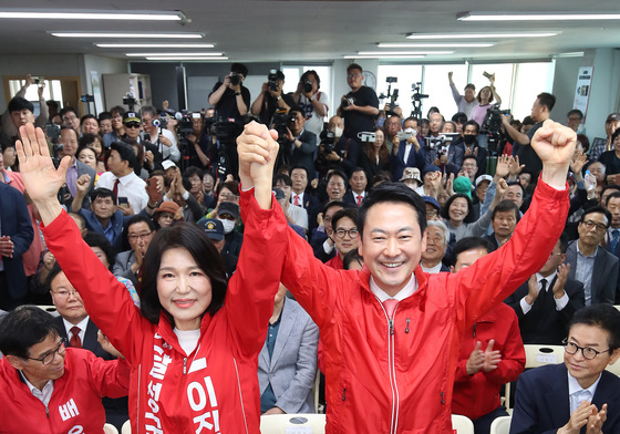 필승 다짐하는 장동혁·이진숙