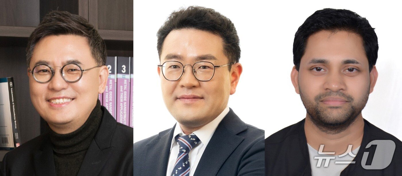 본문 이미지 - UNIST 김수현 교수, 권순용 교수, 데바난다 모하파트라 연구교수 (UNIST 제공. 재판매 및 DB금지)/뉴스1