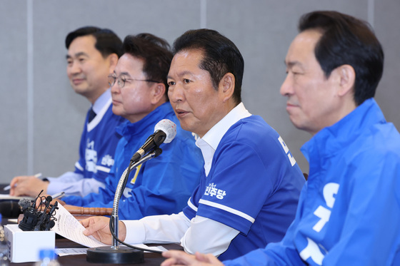 춘천 중앙선거대책위 발언하는 정청래