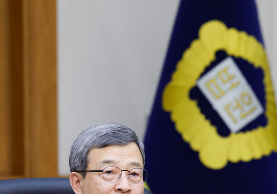 발언하는 이동원 양형위원장
