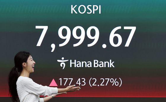 코스피 상승 출발…'팔천피 시대' 코 앞