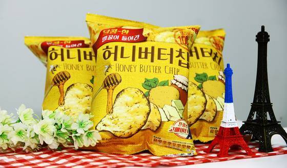 허니버터칩 포장 노란색 빠질까?…합작사 日가루비, 잉크난에 흑백 전환