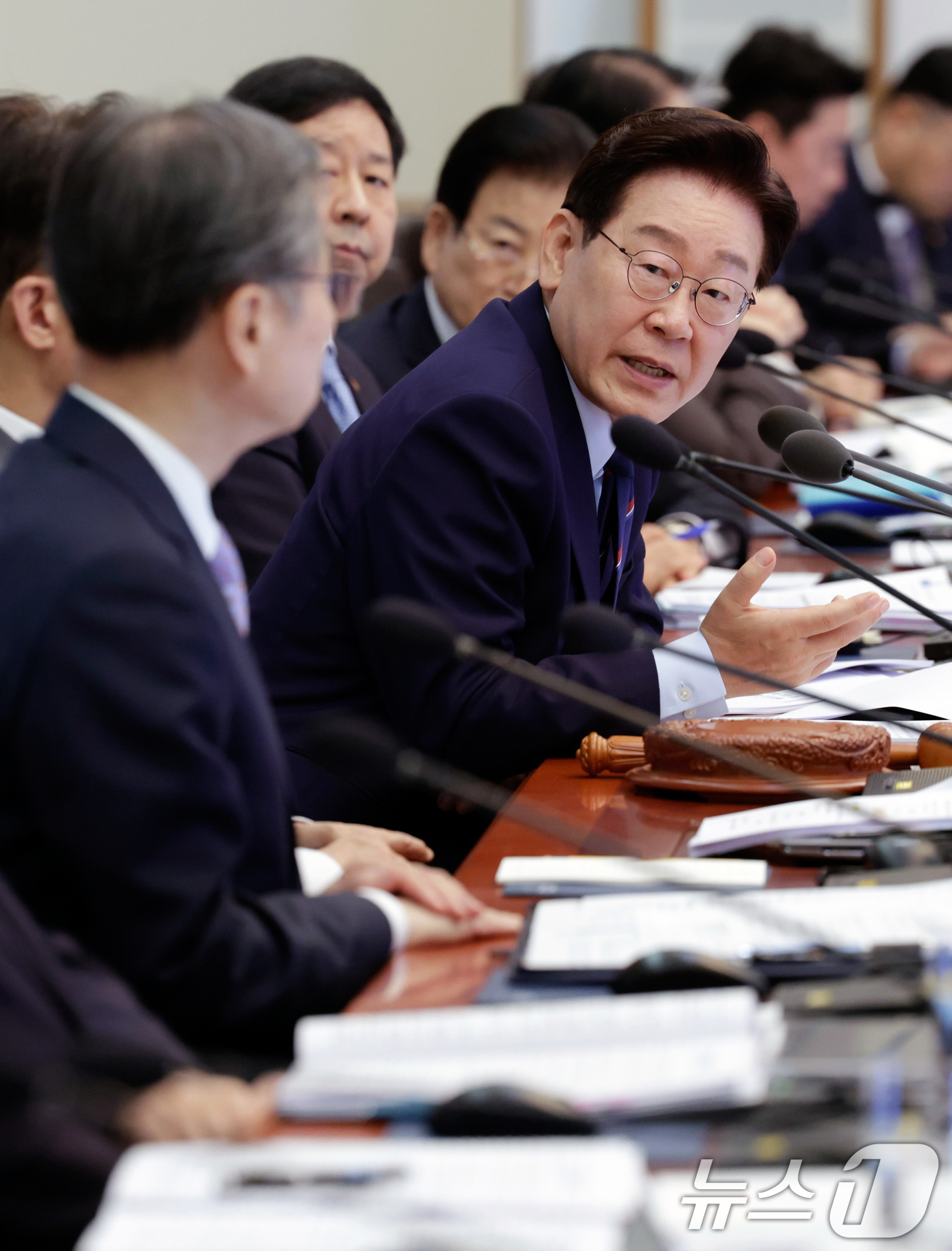 (서울=뉴스1) 허경 기자 = 이재명 대통령이 12일 청와대에서 열린 비상경제점검회의 겸 국무회의에서 발언하고 있다. (청와대통신사진기자단) 2026.5.12/뉴스1