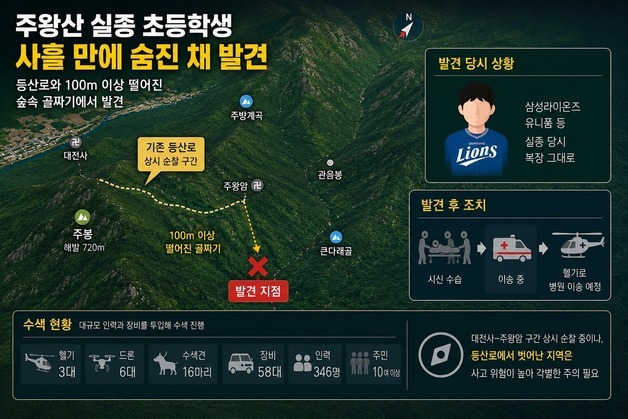 주왕산 인근 주민들 "초등생 살아있길 기도했는데…가슴이 먹먹"