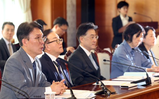 사회보장위원회 모두 발언하는 김민석 총리