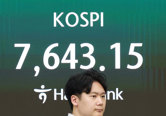 '코스피, 8000선 앞두고 급락'