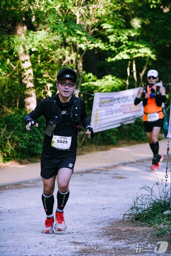 본문 이미지 - '부산50k' 트레일러닝 대회에 참여한 기자. (사진=부산50k 주최 측)