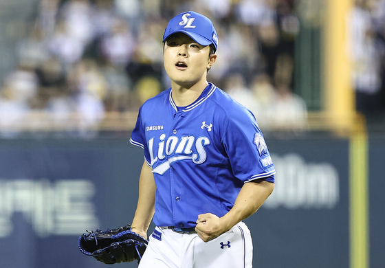 삼성 이승민, 주먹이 불끈!