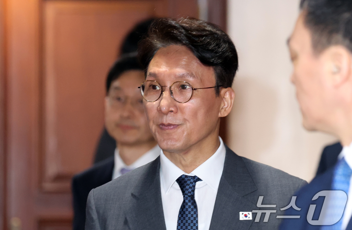 (서울=뉴스1) 김명섭 기자 = 김민석 국무총리가 13일 오전 서울 종로구 세종대로 정부서울청사에서 열린 비상경제본부회의에 참석하고 있다.  2026.5.13/뉴스1