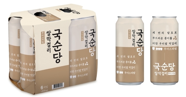 "라벨도 친환경"…국순당, 재생 플라스틱 원료 적용 막걸리 출시